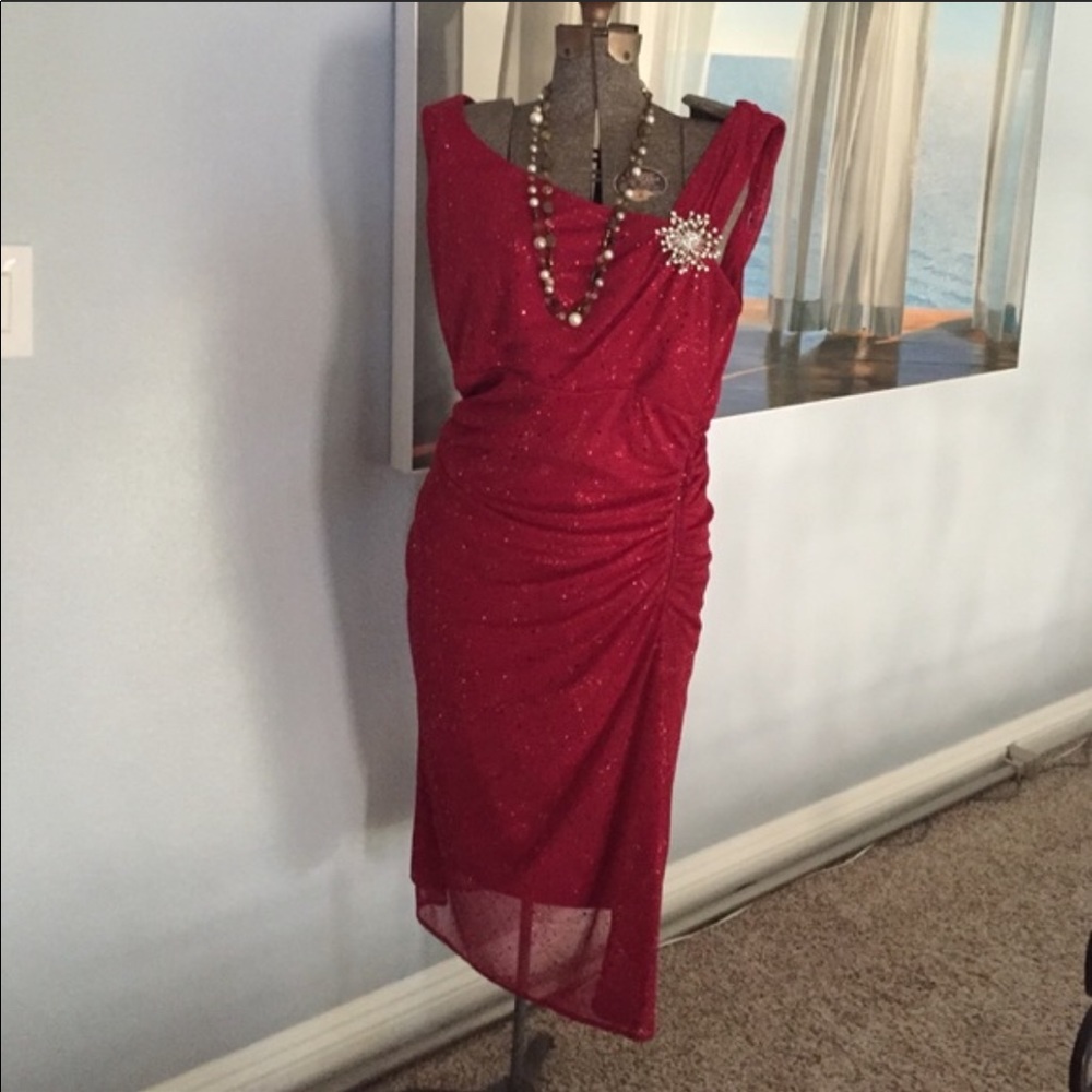 Perfect little RED Midi Dress